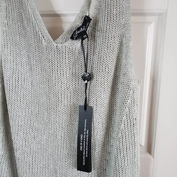 Charlie B Knit Top Women Small Color Celadon Capsule Wardrobe Neutral Minimalist - Picture 5 of 14